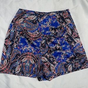 New Guess Marciano Talisa High Rise Waisted 0 XS Paisley Multicolor Shorts